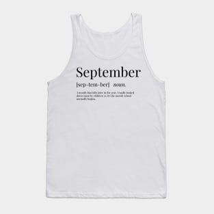 September Definition Tank Top